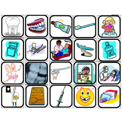 "Dentist & Teeth" Picture Matching/Memory Game/Flashcards for Autism